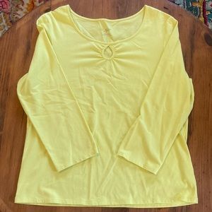 J. Jill keyhole tee. Size L